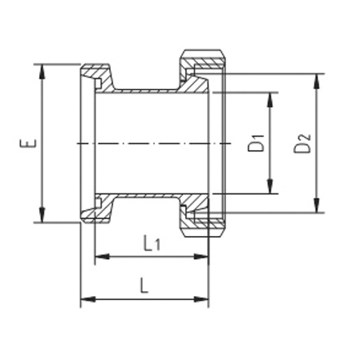 Соединительная часть GK 81x100x82 мм AISI 304
